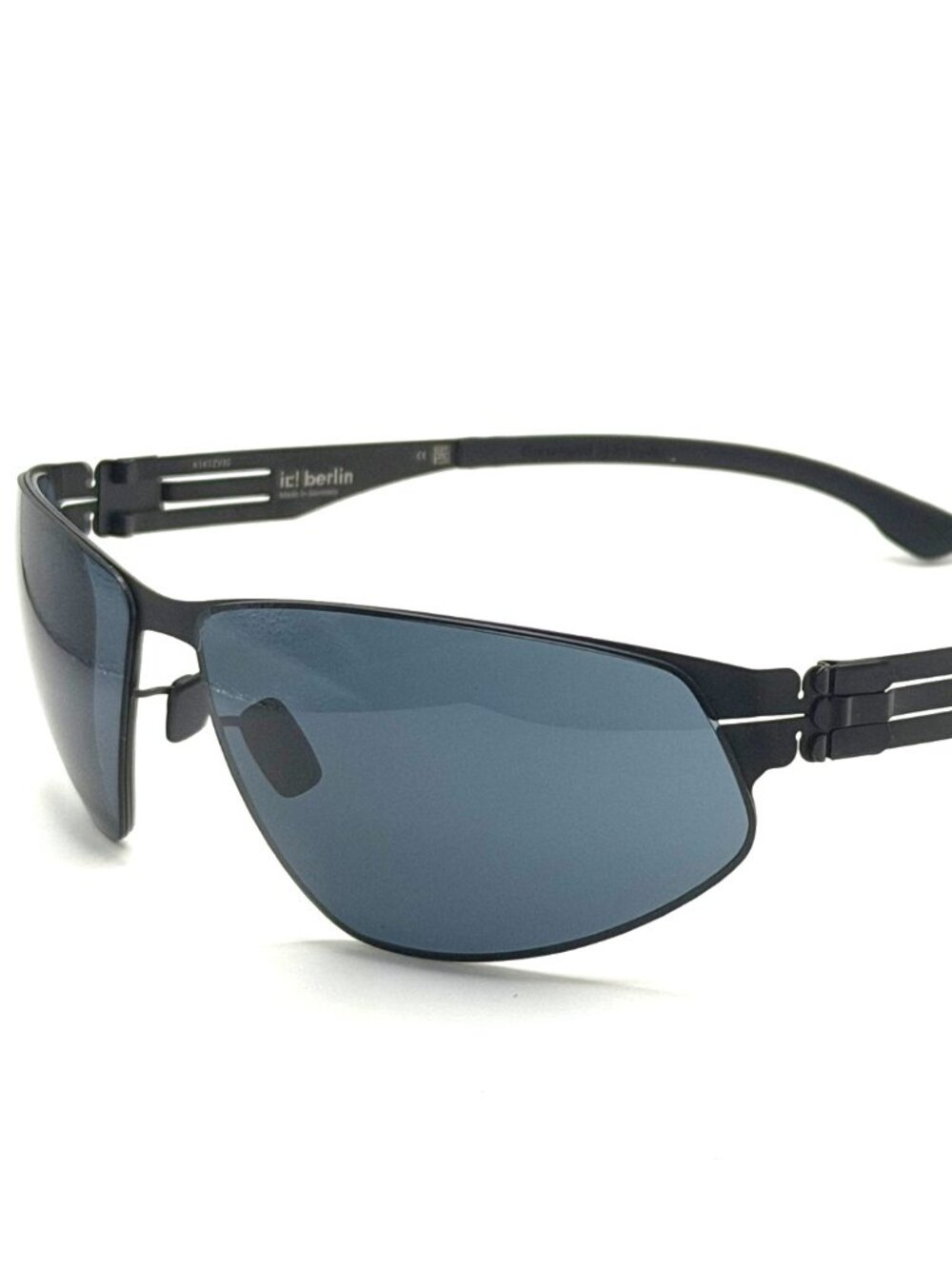 NEW IC! BERLIN REESE BLACK/GREY UNISEX SUNGLASSES 66MM 12 135